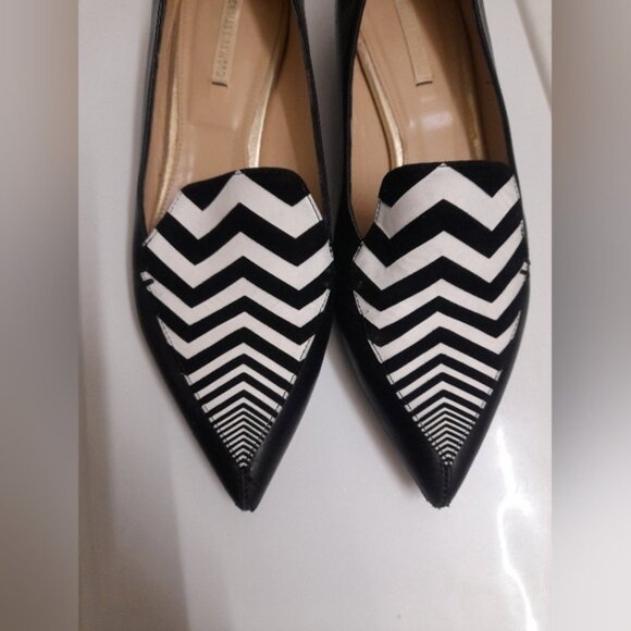 Nicholas Kirkwood - Moccasins Beya Imprime Chevron Print - Size EU 35 - Picture 2 of 10